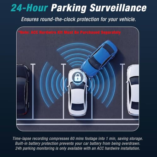 4 Channel 360° Dash Cam Front and Rear Inside with 5GHz WiFi - Product Imagery