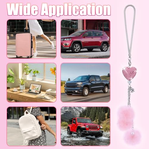Bling Car Hanging Ornament, Bling Car Mirror Hanging Accessories - Product Imagery