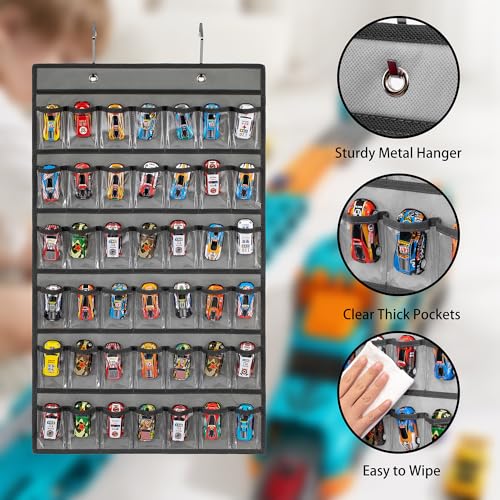 Toy Car Storage Organizer Hanging Toy Wheels Cars Holder - Product Imagery