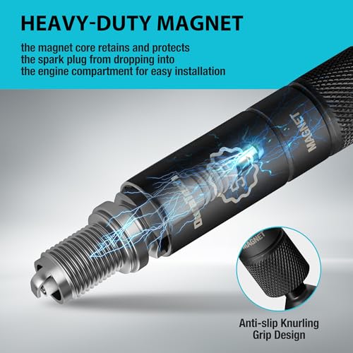 DURATECH 5/8" Swivel Magnetic Spark Plug Socket with Enhanced - Product Imagery