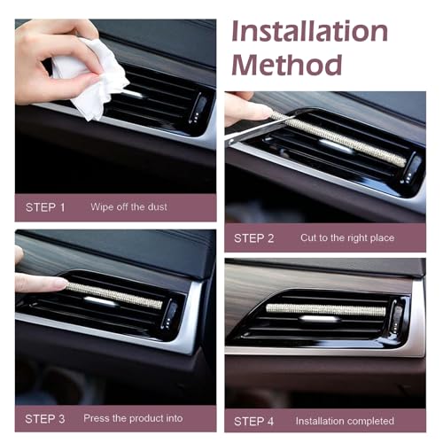 10PCS Bling Car Air Vent Trim, Universal Rhinestone Car Vent - Product Imagery