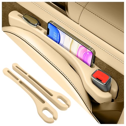 2PCS Car Seat Gap Filler Organizer with Phone Holder,[Upgrade - Product Imagery