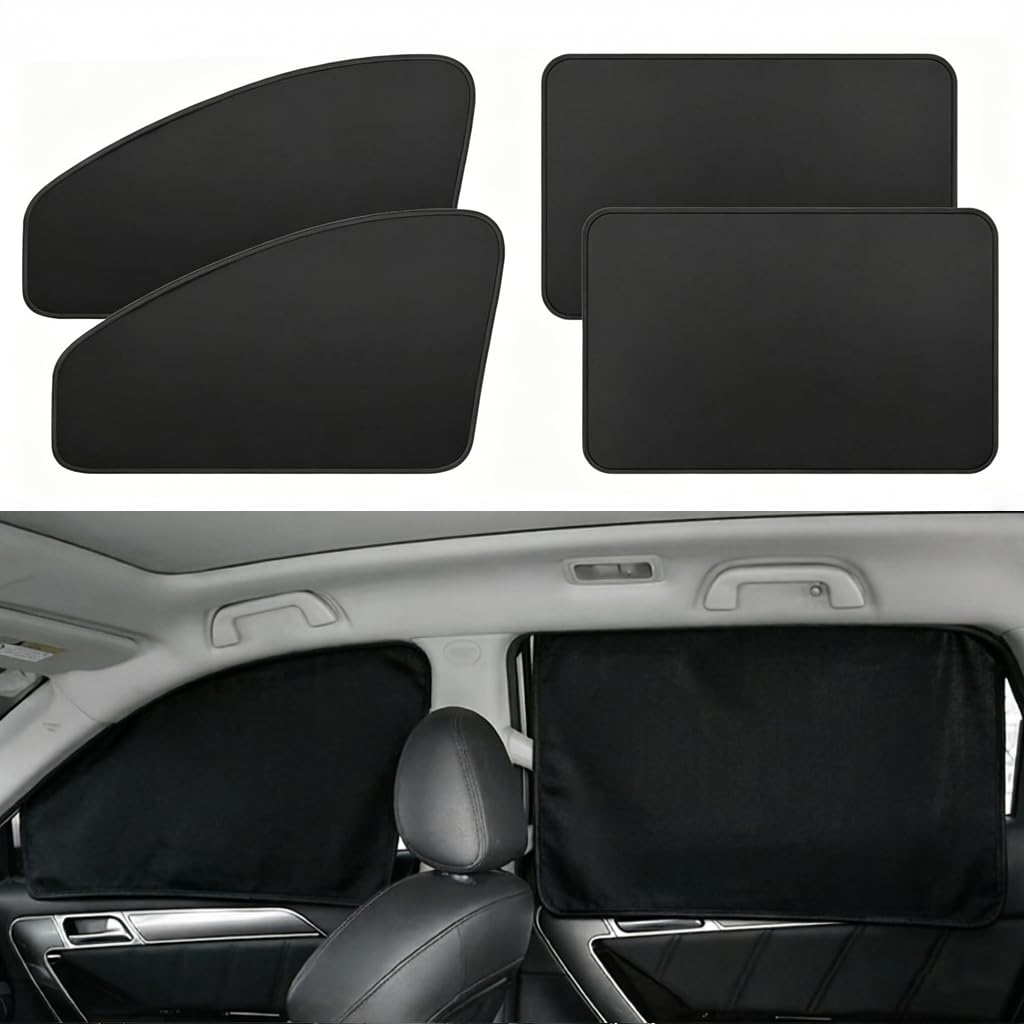 Car Sunshade, Car Privacy Window Shade, 100% Block Light for - Product Imagery