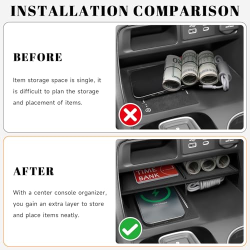 4PCS Center Console Organizer Compatible with Honda 2023-2025 - Product Imagery