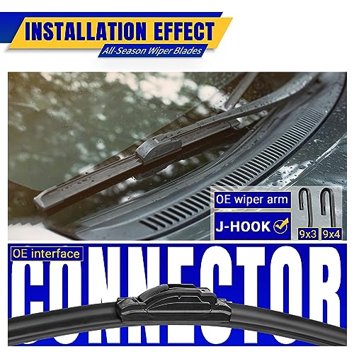 3 Wipers Fits Honda CRV CR-V 2017-2022 Wiper Blades - Product Imagery