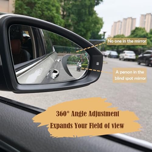 Blind Spot Mirror 2 Pack Cute Car Accessories for Women Heart - Product Imagery