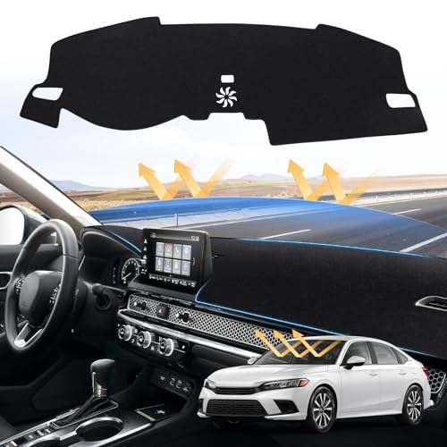 Sunsdrew Civic Dash Cover for 2022-2026 Honda Civic Dashboard - Product Imagery