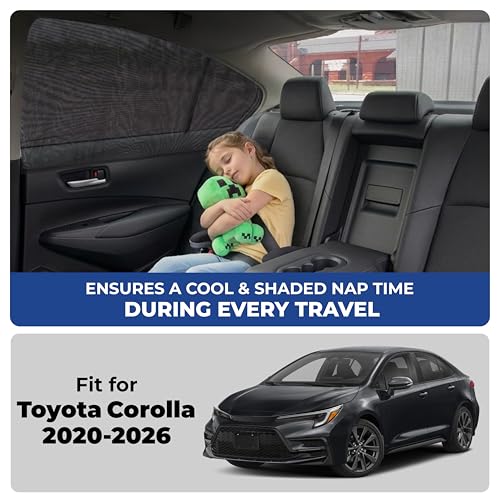 EcoNour Car Window Screen for Toyota Corolla (2020-2026) 2 Pack - Product Imagery