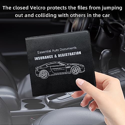 Ziciner Car Registration Insurance Holder, 2Pack Essential Auto - Product Imagery