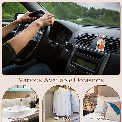 30 Pcs Empty Air Freshener Car Diffuser with Vent Clip, Clear - Product Imagery