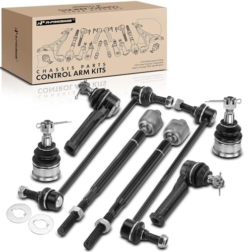 A-Premium 8Pcs Front Suspension Kit, Sway Bar Link, Lower Ball - Product Imagery
