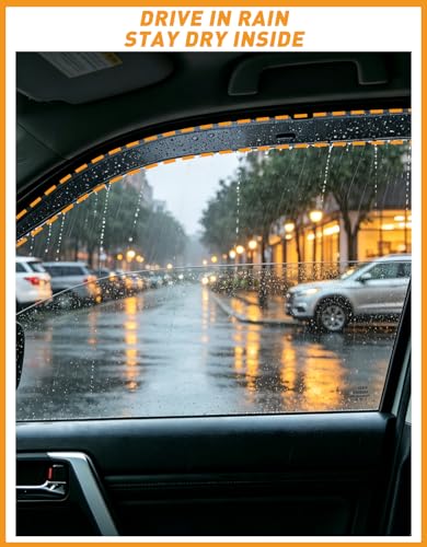 Tape-on Window Visors Rain Guards for Honda CR-V CRV 2023-2026 - Product Imagery