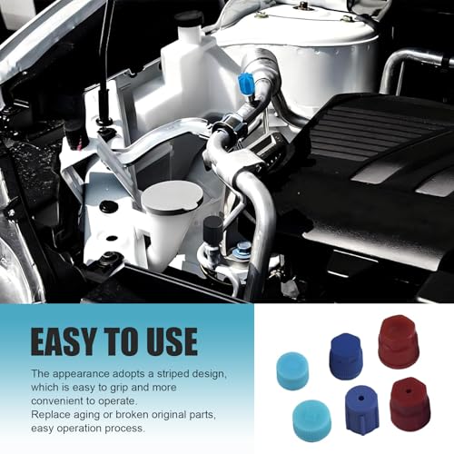 26PCS R12 R134a AC Caps for Car, 10 Size Air Conditioning Port - Product Imagery