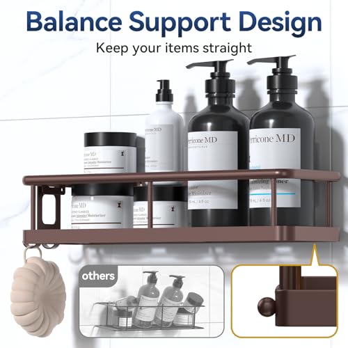 YASONIC Shower Caddy Adhesive, Rustproof Shower Organizer, Large - Product Imagery