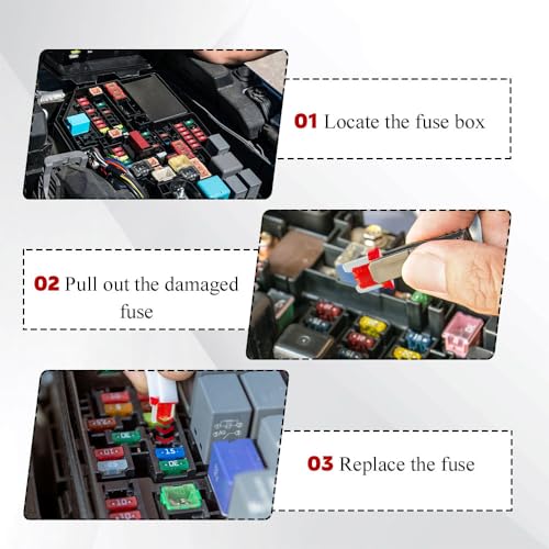 25PCS 10 Amp Low Profile Mini Car Fuses, Automotive Fuse, - Product Imagery