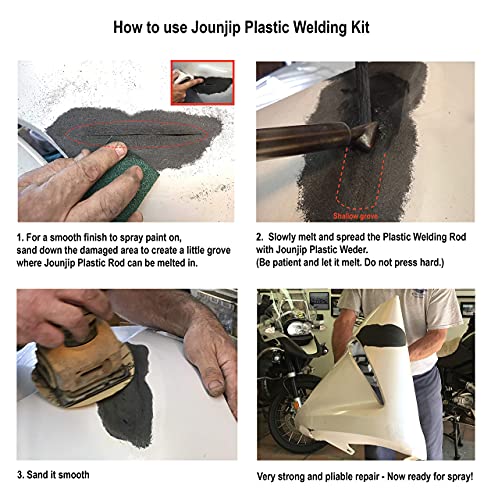 JOUNJIP Standard Plastic Welding Repair Kit UL-Certified Plastic - Product Imagery