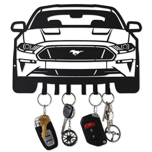 MOOH Metal Automotive Key Holder with 6 Hooks - Unique Wall - Product Imagery