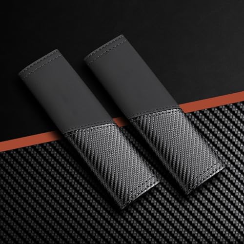 2 PCS Car Seat Belt Cover Pads - Seatbelt Covers with Carbon - Product Imagery