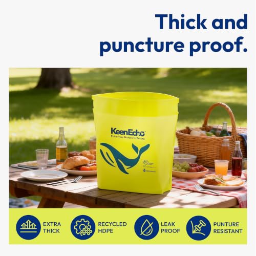 Disposable Car Garbage Bin Bags, 60 pcs, Yellow, Vomit Trash - Product Imagery
