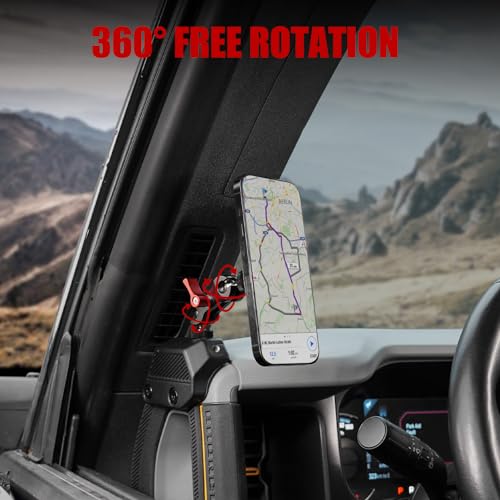 Mabett Magnetic Phone Holder for 2021-2026 Ford Bronco - Product Imagery
