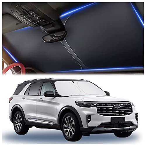 300T Thickened Automotive Glass Sunshade and Comes with Storage - Product Imagery