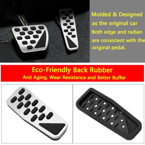 Foot Accelerator Pedal Cover Compatible for Jeep Wrangler JL/JLU - Product Imagery