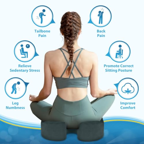 BlissTrends Memory Foam Seat Cushion for Office Chair & Car - Product Imagery
