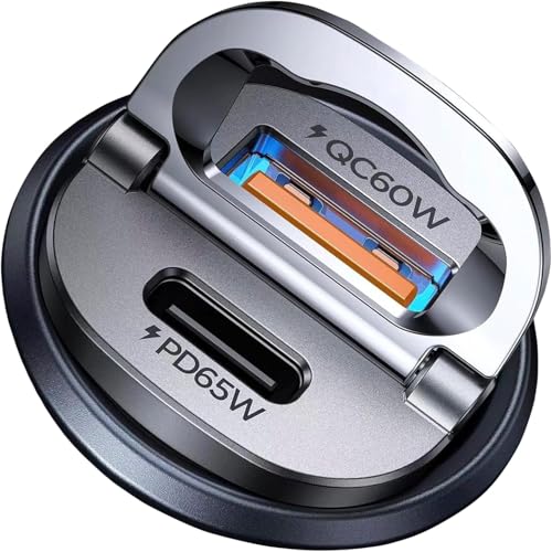 【Upgraded】 125W Car Charger USB C Fast Charge, Cigarette Lighter - Product Imagery