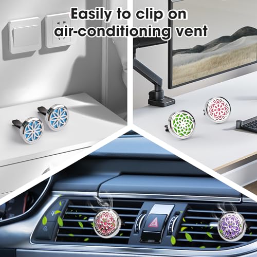 ttstar Car Diffuser Vent Clip - 30mm Aromatherapy Essential Oil - Product Imagery