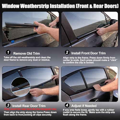 Window Molding Trim for 2012-2015 Honda Civic 4-Door Sedan - Product Imagery