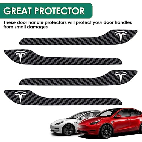 4PCS Door Handle Cover Compatible with Tesla Model 3 (2019-2025) - Product Imagery