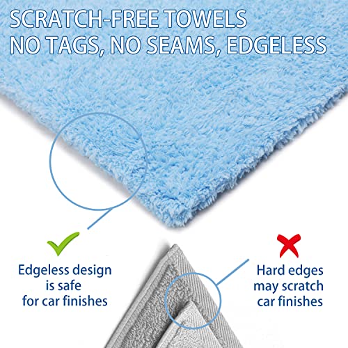 CARCAREZ Microfiber Towels for Cars, Car Drying Wash Detailing - Product Imagery