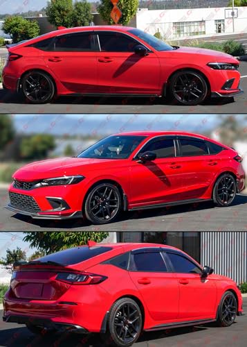 Premium Chrome Trim MU Style Smoke Tinted Window Visor Rain - Product Imagery