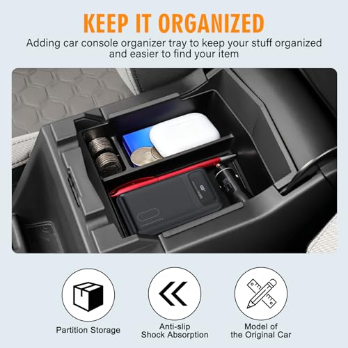 Center Console Organizer for 2025 2026 Subaru Forester Premium - Product Imagery