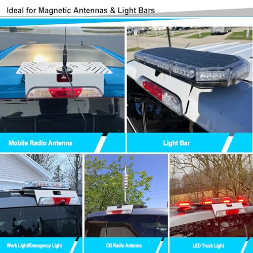 TOPOWN White Metal Drill-Free Light Bar Cab Mount for Ford F-150 - Product Imagery