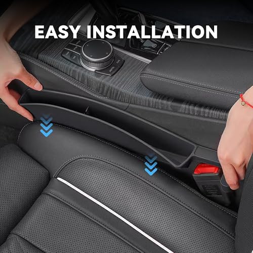 2PCS Universal Car Seat Gap Filler,2 in 1 Seat Storage Organizer - Product Imagery