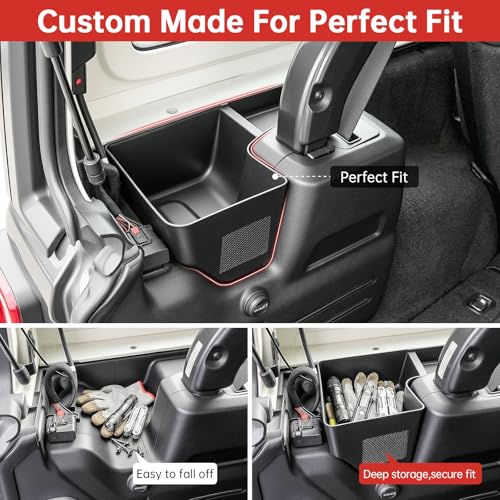 Wheel Well Storage Bin Fit for 2018-2023 Jeep Wrangler JL JLU - Product Imagery
