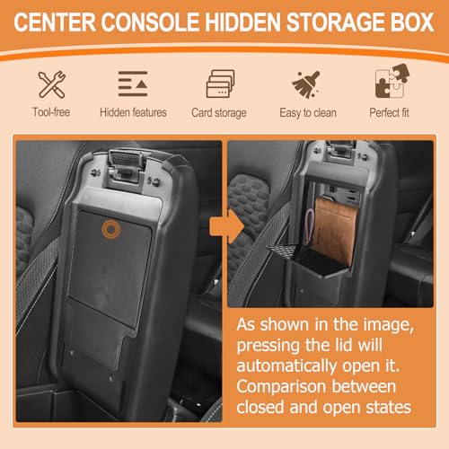 Center Console Hidden Storage Box Organizer For Nissan - Product Imagery