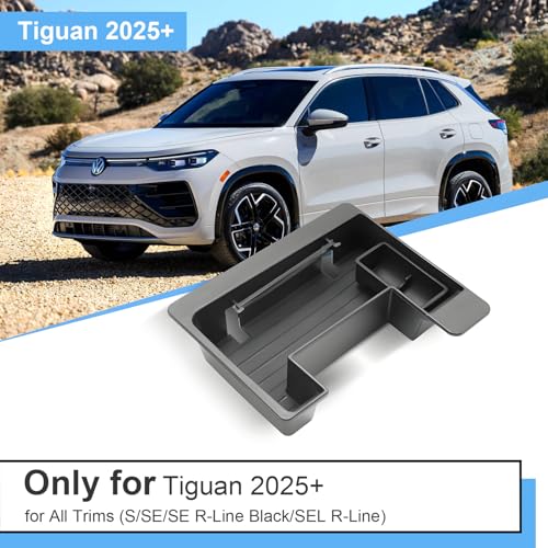 2025 2026 Tiguan Center Console Organizer Front, for VW Tiguan - Product Imagery