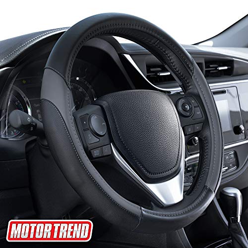 Motor Trend SportDrive Faux Leather Steering Wheel Cover, - Product Imagery