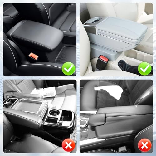 SINGARO Bling Center Console Arm Rest Cover for Car, Middle - Product Imagery