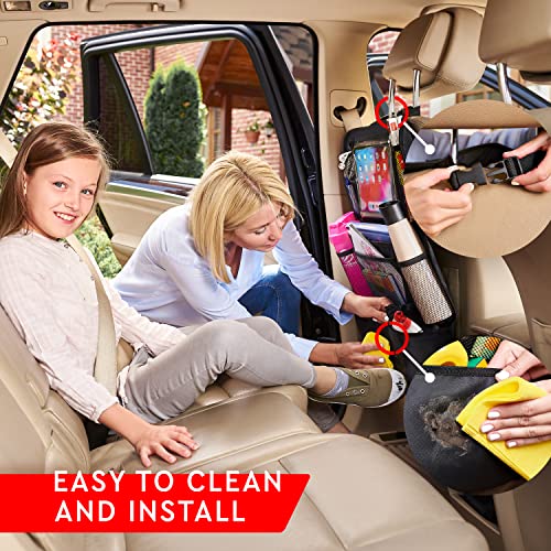 Helteko Backseat Car Organizer, Kick Mats Back Seat Protector - Product Imagery