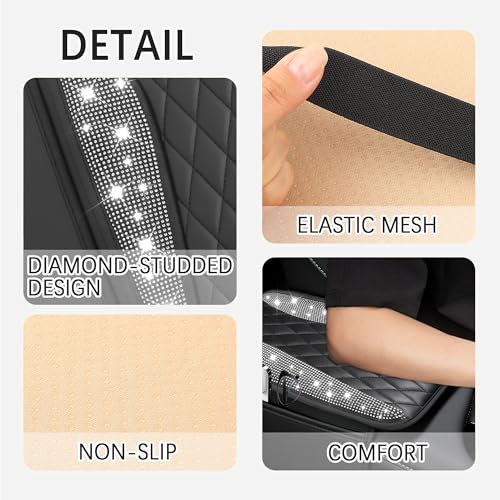 IHOTDER Bling Rhinestones Center Console Covers for - Product Imagery