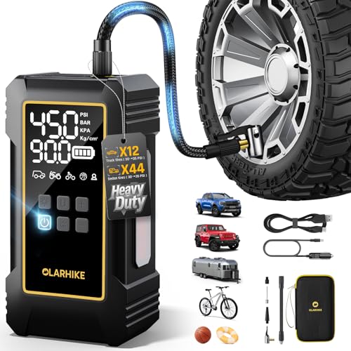 OlarHike 12000mAh Heavy Duty Tire Inflator Portable Air - Product Imagery