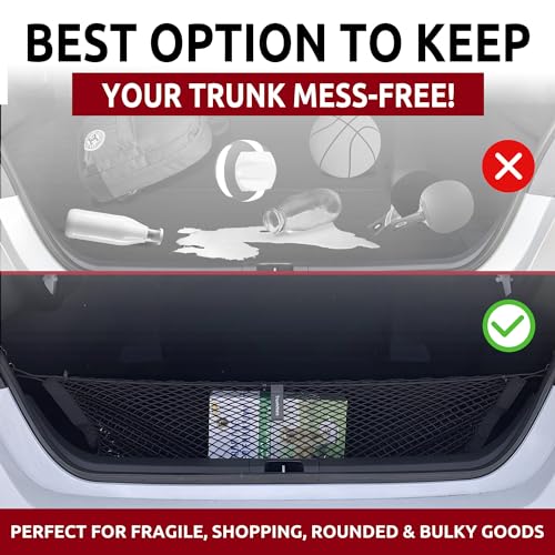 Trunk Envelope Style Mesh Cargo Net for Toyota Camry 2018-2025, - Product Imagery