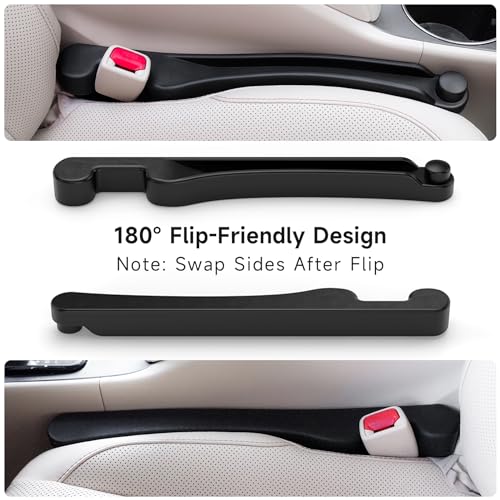 Givifive Car Seat Gap Filler Organizer 2Pack Soft Foam 3IN1 - Product Imagery