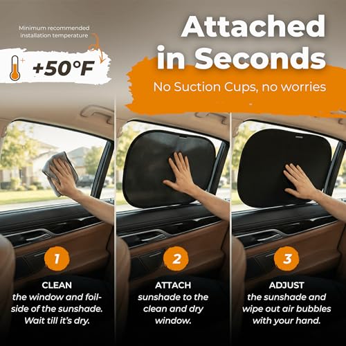 CARAMAZ Car Window Shade for Baby with Certified UV-Protection 2 - Product Imagery