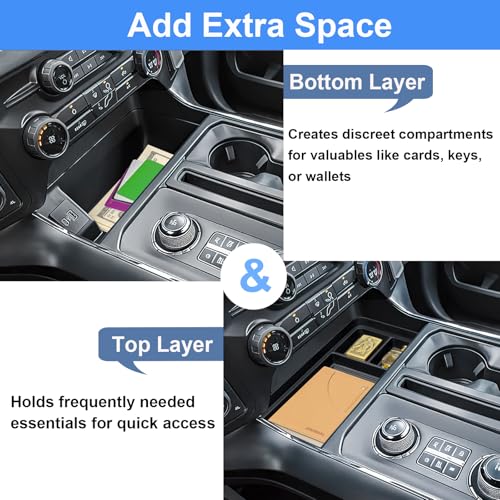 PIMCAR Center Console Organizer for 2021-2025 2026 Ford F150 & - Product Imagery