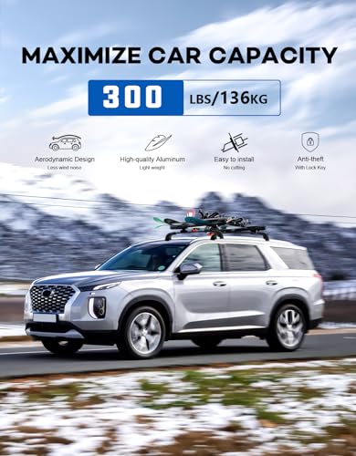 Wonderdriver Roof Rack Cross Bars for Hyundai Palisade 2019-2025 - Product Imagery