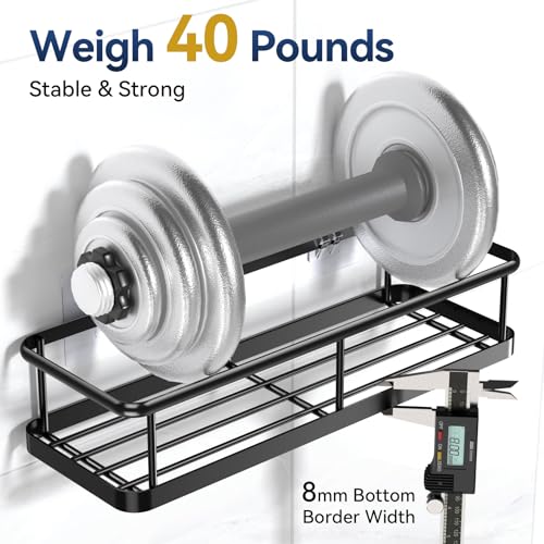 YASONIC Shower Caddy Adhesive, Rustproof Shower Organizer, Large - Product Imagery